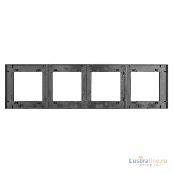 Рамка четырехместная Arlight FRM-GLARE-GS-4-BK 043803
