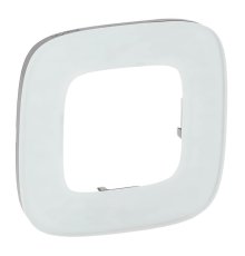 Рамка 1-постовая Legrand Valena Allure Белое стекло 755541
