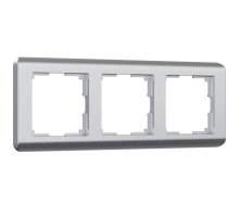 Рамка на 3 поста Werkel Stream серебряный W0032106 4690389162282