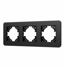 Рамка на 3 поста алюминиевая Arlight FRM-AKIRY-SFAL-3-BK 049741
