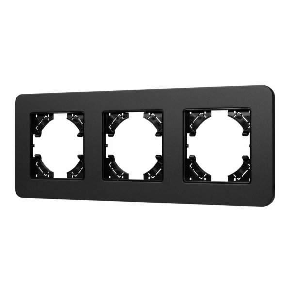 Рамка на 3 поста алюминиевая Arlight FRM-AKIRY-SFAL-3-BK 049741