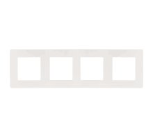 Рамка 4-постовая ЭРА 12 сатин белый 12-5104-01 Б0052529