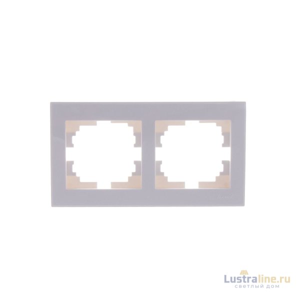 Рамка 2-местная горизонтальная Lezard Rain 703-0202-147