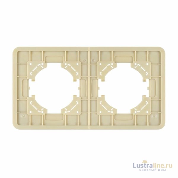 Рамка на 2 поста стеклянная Arlight FRM-OMALI-SFGS-2-GD 049711