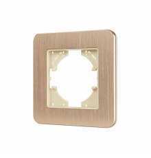 Рамка алюминиевая на 1 пост Arlight FRM-AKIRY-AL-1-GD 049683
