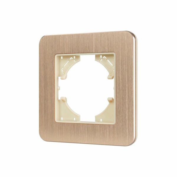 Рамка алюминиевая на 1 пост Arlight FRM-AKIRY-AL-1-GD 049683