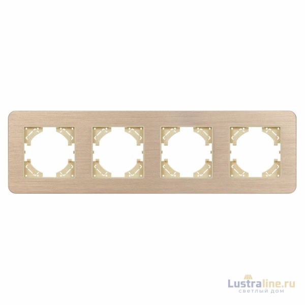 Рамка на 4 поста алюминиевая Arlight FRM-AKIRY-AL-4-GD 049733
