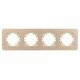 Рамка на 4 поста алюминиевая Arlight FRM-AKIRY-AL-4-GD 049733
