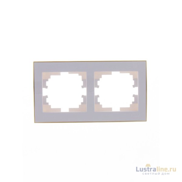 Рамка 2-местная горизонтальная Lezard Rain 703-0226-147