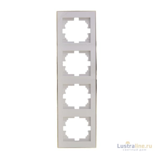 Рамка 4-местная вертикальная Lezard Rain 703-0226-154