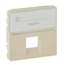 Лицевая панель Legrand Valena Life розетки телефонной RJ-11/Ethernet RJ-45 слоновая кость 755471