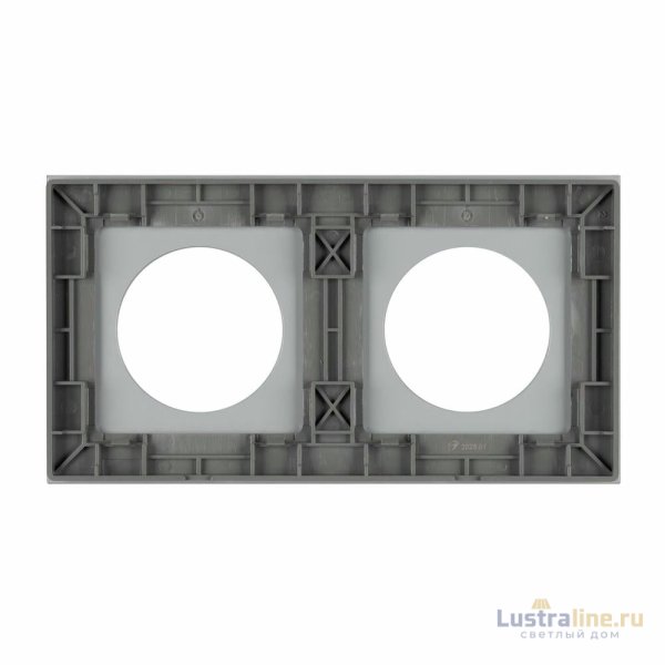 Рамка стеклянная на 2 поста Arlight FRM-GLARE-GC-2-GR 043837