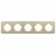 Рамка на 5 постов стеклянная Arlight FRM-OMALI-GS-5-GD 049707