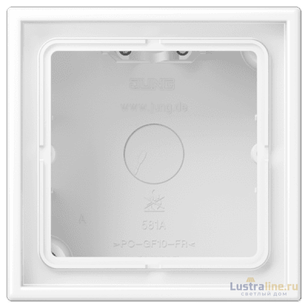 Коробка одноместная Jung LS581AWWM