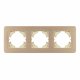 Рамка на 3 поста алюминиевая Arlight FRM-AKIRY-AL-3-GD 049730