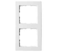 Рамка Jasmart G-Classic 2-постовая белый глянцевый поликарбонат G1002W