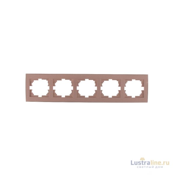 Рамка 5-местная горизонтальная Lezard Rain 703-3131-150