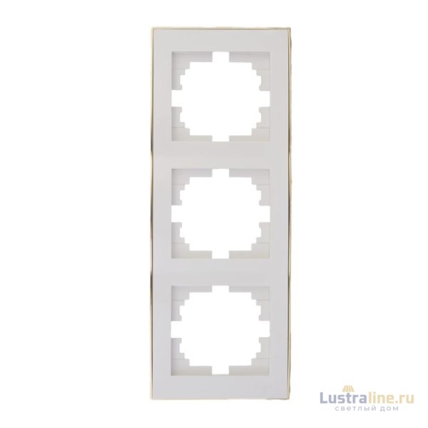 Рамка 3-местная вертикальная Lezard Rain 703-0226-153