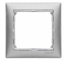 Рамка 1-постовая Legrand Valena алюминий матовый 770331