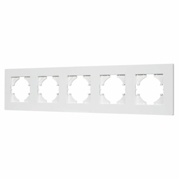 Рамка на 5 постов пластиковая Arlight FRM-PERIO-PL-5-WH 049762