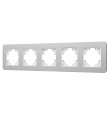 Рамка на 5 постов алюминиевая Arlight FRM-AKIRY-SFAL-5-SR 049746