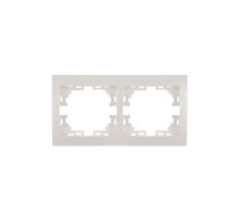 Рамка 2-местная горизонтальная Lezard Mira 701-0200-147