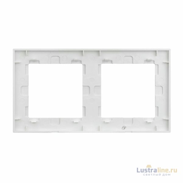 Рамка двухместная Arlight FRM-GLARE-GS-2-WH 043796