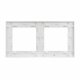 Рамка двухместная Arlight FRM-GLARE-GS-2-WH 043796
