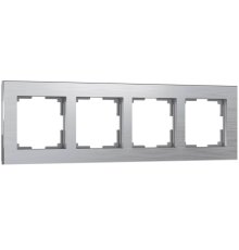 Рамка на 4 поста Werkel Aluminium алюминий W0041706 4690389158070