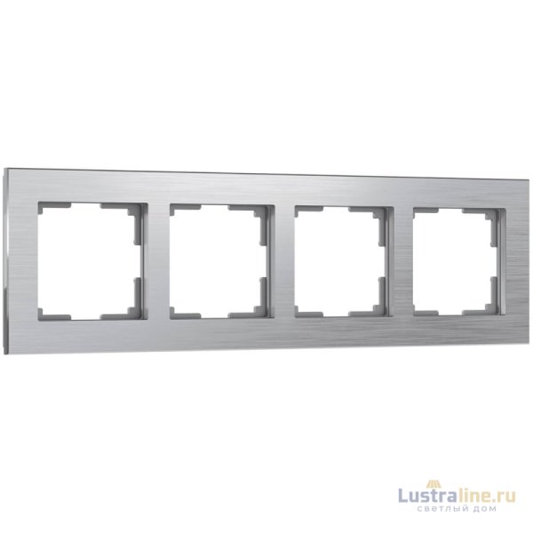 Рамка на 4 поста Werkel Aluminium алюминий W0041706 4690389158070