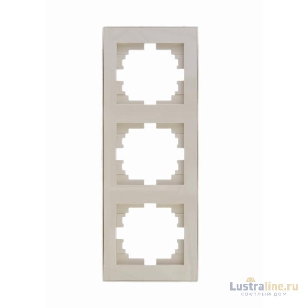 Рамка 3-местная вертикальная Lezard Rain 703-0303-153