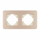 Рамка на 2 поста алюминиевая Arlight FRM-AKIRY-SFAL-2-GD 049739