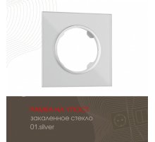 Рамка одноместная Arte Milano 502.01-1.silver