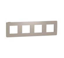 Рамка 4-постовая Schneider Electric Unica New NU280828