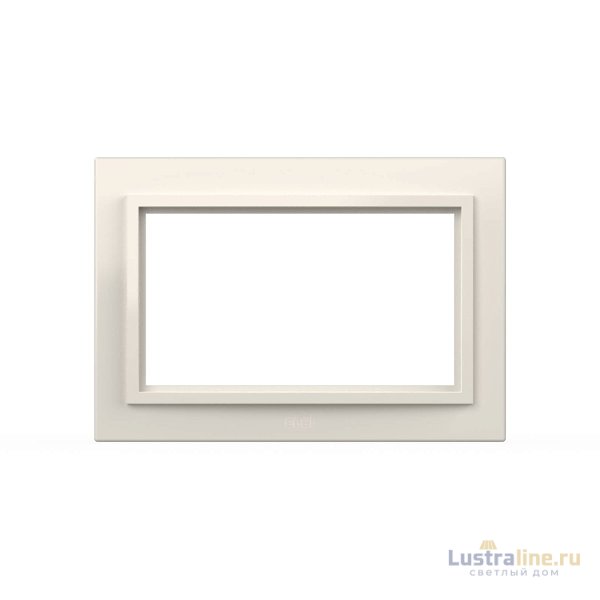 Рамка для двухместной розетки без заземления ELBI Zena 608-010200-908