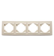 Рамка 4-местная горизонтальная Stekker PFR00-9004-02 39243