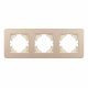Рамка на 3 поста алюминиевая Arlight FRM-AKIRY-SFAL-3-GD 049742