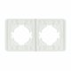 Рамка на 2 поста стеклянная Arlight FRM-OMALI-SFGS-2-WH 049708