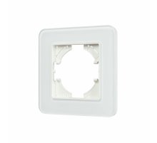 Рамка стеклянная на 1 пост Arlight FRM-OMALI-SFGS-1-WH 049675