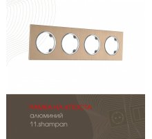 Рамка четырехместная Arte Milano 502.11-4.shampan