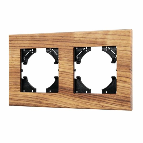 Рамка на 2 поста из натурального дерева Arlight FRM-XSILO-WD-2-SNL 051273