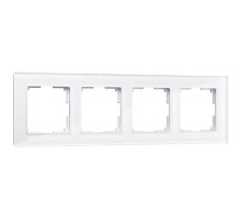 Рамка на 4 поста Werkel Favorit белый,стекло W0041101 4690389159923