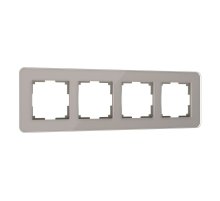 Рамка Werkel Elite на 4 поста дымчатый W0042417 4690389180798