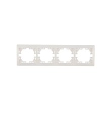 Рамка 4-местная горизонтальная Lezard Mira 701-0200-149