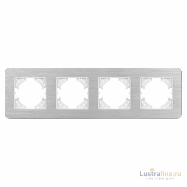 Рамка на 4 поста алюминиевая Arlight FRM-AKIRY-AL-4-SR 049731