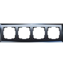 Рамка на 4 поста Werkel Diamant черный W0041208 4690389158841