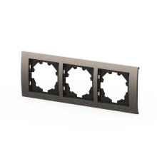 Рамка трехместная ELBI Zena Platin 500-073000-227