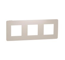 Рамка 3-постовая Schneider Electric Unica New NU280644