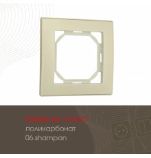 Рамка одноместная Arte Milano 503.06-1.shampan