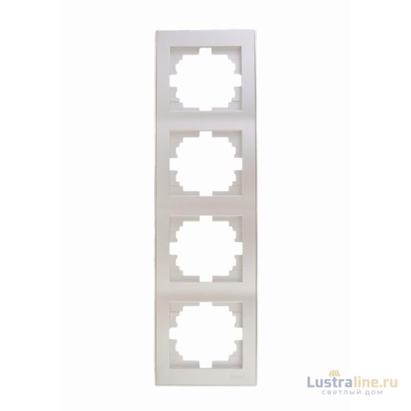 Рамка 4-местная вертикальная Lezard Rain 703-3030-154